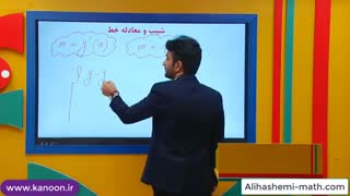ریاضی دوازدهم - تدریس شیب خط و معادله خط از علی هاشمی