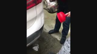صافکاری ماشین با آبجوش و تلمبه