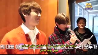 پشت صحنه برنامه رادیویی IDOL RADIO با حضور چن و سوهو همراه با زیرنویس فارسی چسبیده