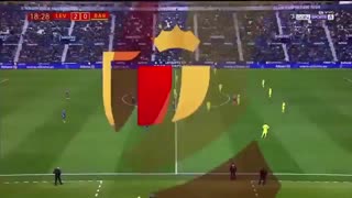 خلاصه دیدار لوانته 2_1 بارسلونا (بازی رفت مرحلۀ یک هشتم نهایی کوپادل‌ری)