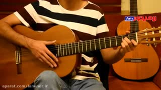 آموزش گیتار پاپ ( آموزش ریتم 4/4 رومبا در آهنگ سفر فرامرز اصلانی)