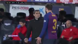 خلاصه دیدار بارسلونا 3_0 ایبار (هفته نوزدهم لالیگا اسپانیا)