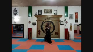 اجرای کاتای شمشیرکاتانا توسط استادخواجو