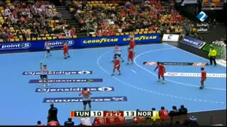 دیدار تیم های ملی تونس و نروژ در هندبال قهرمانی جهان ۲۰۱۹