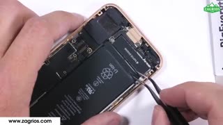 آموزش تعویض باتری موبایل iphone 8 - زاگریوس