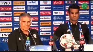 کنفراس خبری کی‌روش و شجاعی قبل از بازی با عراق