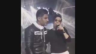 همخوانی محسن ابراهیمزاده و شهاب مظفری