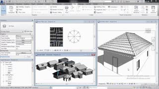 آموزش طراحی سقف شیب دار در Revit