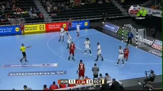 دیدار تیم های ملی مصر و مجارستان در هندبال قهرمانی جهان ۲۰۱۹