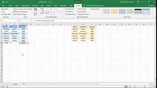 تا چه میزان با قابلیت های ابزار Table در نرم افزار اکسل آشنا هستید ؟