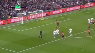 خلاصه دیدار منچستریونایتد2_1 برایتون (هفته 23 لیگ برتر انگلیس)