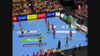 دیدار تیم های ملی سوئد و تونس در هندبال قهرمانی جهان ۲۰۱۹