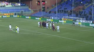 خلاصه دیدار جنوا 0_2 آث‌میلان (هفتۀ بیستم سری آ ایتالیا)