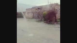 بارش شدید باران روستای دم قنات جونگان  شهرستان ممسنی پنج شنبه27/10/1397