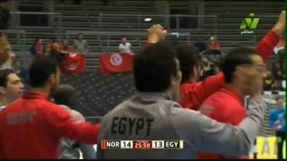 دیدار تیم های ملی مصر و نروژ در هندبال قهرمانی جهان ۲۰۱۹