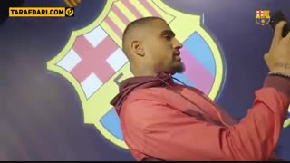 پشت صحنه اولین روز حضور بواتنگ در بارسلونا