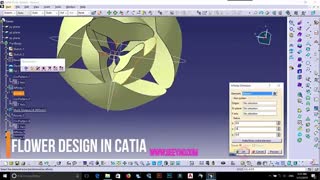 آموزش فارسی و رایگان مدلینگ گل در کتیا-Generative shape design: