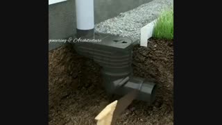 یک ایده عالی برای استفاده از آب حاصل از بارندگی های ناودانی ساختمان