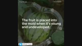 با استفاده از برخی قالب ها می توان میوه ها را به شکل‌های جالب و متنوعی درآورد