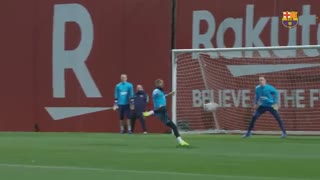 اولین تمرین کوین پرینس بواتنگ در بارسلونا