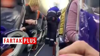 لحظه دستگیری عامل هواپیماربایی در روسیه