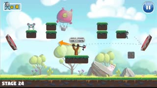 بازی جدید اندروید Knockdown Slingshot king