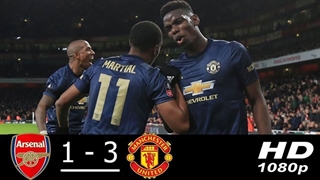 خلاصه دیدار آرسنال 1_3 منچستریونایتد (یک‌شانزدهم نهایی جام حذفی انگلیس)
