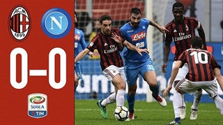 خلاصه دیدار آث میلان 0_0 ناپولی (هفتۀ بیست‌و‌یکم سری آ ایتالیا)