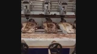 دستگاه cnc چوب 4 محور روتاری 8 کله : تصا ماشین 9120728707