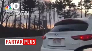 بازی با مرگ راننده دیوانه در اتوبان!