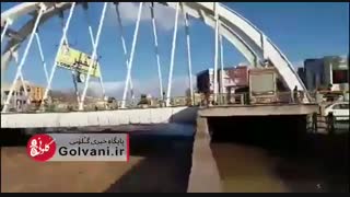 آب گرفتگی زیرگذرها در خرم آباد و طغیان گلال