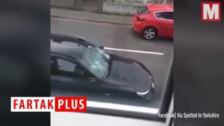 بلایی که زن عصبانی بر سر بی ام وی گرانقیمت آورد!