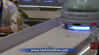 ربات گارسون در رستورانی هوشمند در شانگهای