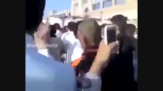 عزاداری جوانان عربستان کنارقربستان بقیع