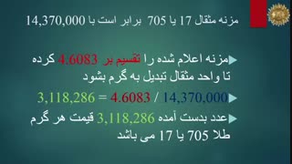 نحوه محاسبه قیمت یک گرم طلای 750