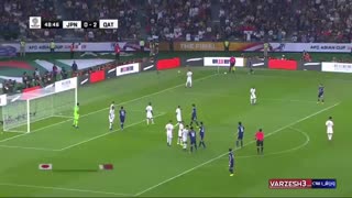 خلاصه بازی ژاپن 1 - قطر 3