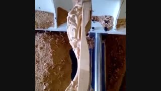 فیلم حکاکی روی پایه مبل cnc 4 محور روتاری |تصا ماشین 9120728707