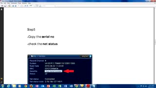 Online Cloud DVR through serial number