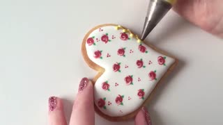 کوکی گل رز ولنتاین