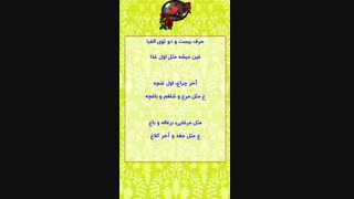 الفبای فارسی، ترانه شاد، سرگرمی کودکان