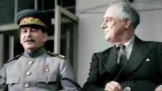 ویدیویی تاریخی از کنفرانس تهران در سفارت شوروی باغ اتابک