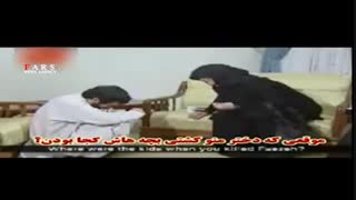 لحظه رویارویی مادر فائزه منصوری با عبدالحمید ریگی