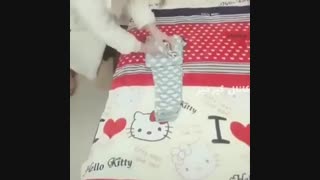 تا کردن لباس یعنی این