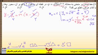 بهترین تدریس مبحث مشتق - نکات خط مماس  - استاد شاکریان