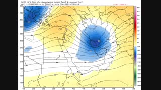 الگوی آرایش ارتفاع تراز 500 hp طی 20 الی 24 بهمن 1397