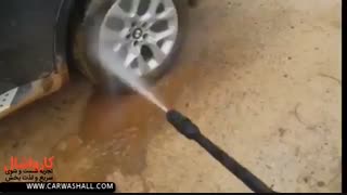 شست و شوی چرخ و گلگیر BMW با کارواش خانگی