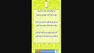 الفبای فارسی، ترانه شاد، سرگرمی کودکان