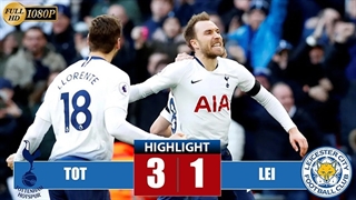 خلاصه دیدار تاتنهام 3_1 لسترسیتی (هفته بیست‌وششم لیگ برتر انگلیس)