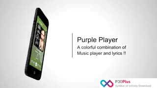 موزیک پلیر بصری و حرفه ای Purple Player Pro اندروید