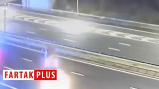 اقدام باورنکردنی راننده مست در اتوبان!